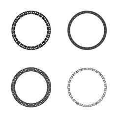 Classic Oriental Chinese Ornament Frame Vintage Border Art Decorative