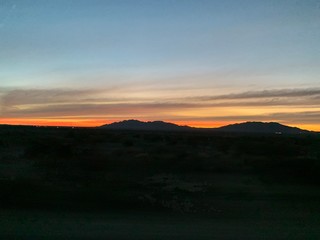 sunset in the mountains