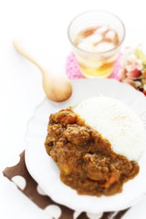 Homemade Japanese pork and vegetable curry
