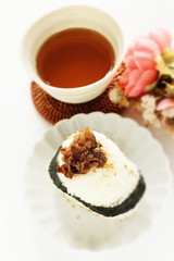 Japanese food, Korean bbq beef rice boll Yokiniku Onigiri