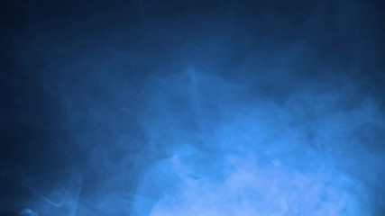 Blue smoke in gray background. Realistic dry ice smoke clouds fog overlay perfect for compositing into your shots. Simply drop it in and change its blending mode to screen or add. - Powered by Adobe