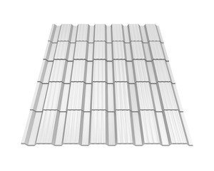 Metal Roof Tiles Isolated