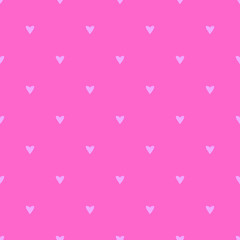 Seamless pattern with small hearts. Romantic background and texture for packaging, wedding, birthday, Valentines Day, mothers Day, easter