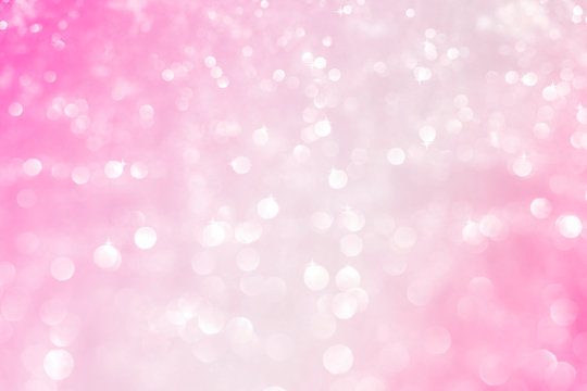 Abstract background with soft pink blurred bokeh