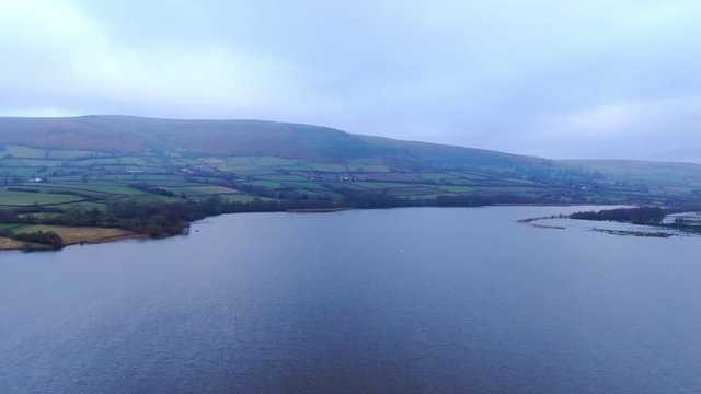 Brecon Beacons National Park in Wales - aerial view -aerial photography