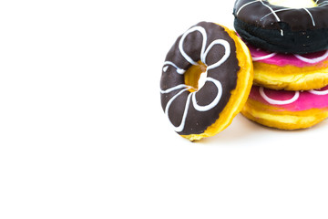 Donut  on white background