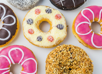 Donut  on white background