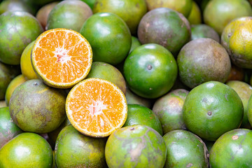 fresh fruits oranges the market at Thailand