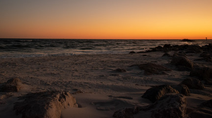 Gulf Beach Waves Sea Sunset