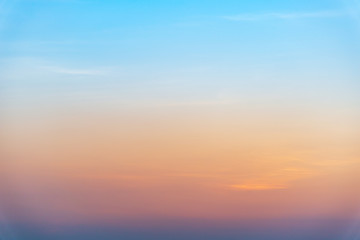 sunset sky with clouds background.