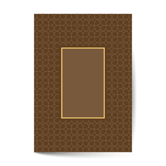 Fototapeta premium Minimal luxury Cover design with pattern element for menu, invitation card, banner book design vector
