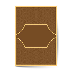 Fototapeta premium Minimal luxury Cover design with pattern element for menu, invitation card, banner book design vector
