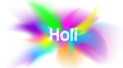 Abstract colorful explosion powder holi color festival background for copy space for text. Use for greetings, invitation, poster. - Vector