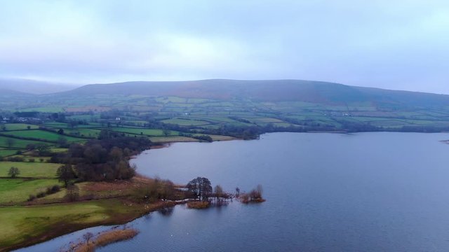 Brecon Beacons National Park in Wales - aerial view -aerial photography