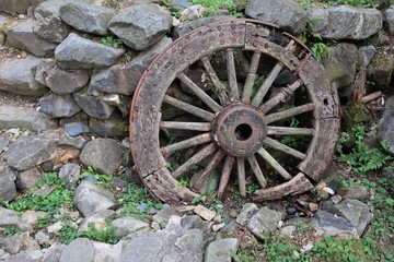 우마차 수레바퀴