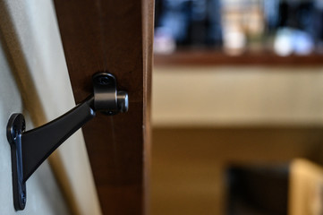 Cherry handrail and hardware bracket
