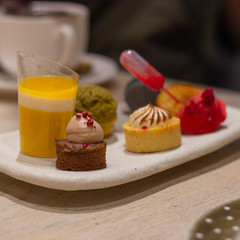 High tea platter of cakes and sweets