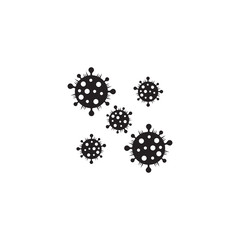 virus microscopic symbol geometric design vector