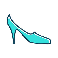 Fototapeta premium High heel shoe icon