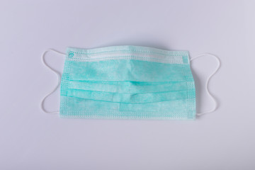 Fototapeta premium Protective face mask on white background.