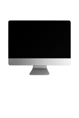 Computer monitor isolated on white background.