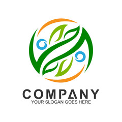 simple two people logo design in gradient color for human relationship,family care,health clinic,foundation/charity community