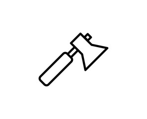 Axe line icon