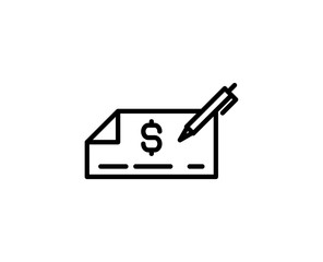 Flat line icon