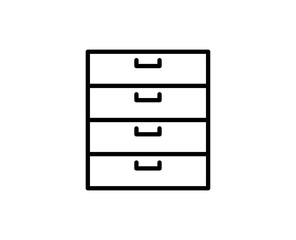 Cabinet line icon