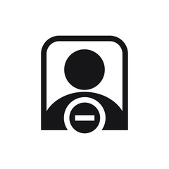 Remove user icon design. vector illustration