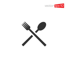 Cutlery Restaurant Icon Design Vector