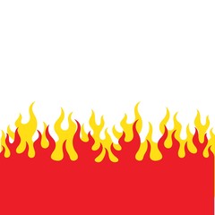 Fire flame Logo icon vector illustration design