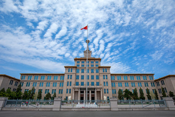Architectural Appearance of Beijing People's Revolutionary Military Museum, Beijing, China