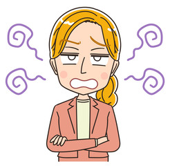 英語 英会話 先生 外国人 金髪 女性 イラスト マンガ