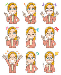 英語 英会話 先生 外国人 金髪 女性 イラスト マンガ Wall Mural よぴんこ Yopinco 英語 英会話 先生 外国人 金髪 女性 イラスト マンガ Wall Mural よぴんこ Yopinco