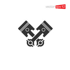 Piston Icon Logo Design Vector