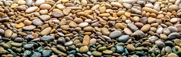 Fototapeta na wymiar Sea pebble texture as background 