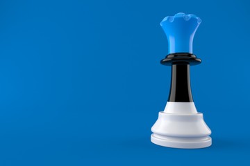 Chess with estonian flag