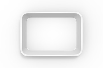 Blank rolling tray for branding, 3d render illustration.