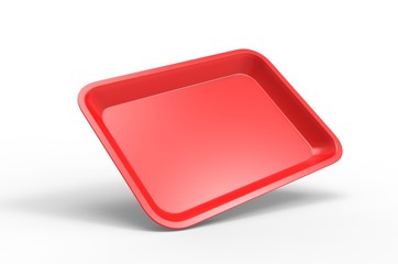 Blank rolling tray for branding, 3d render illustration.