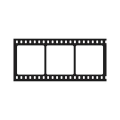 Vector blank cinema film story Icon template black color editable. Vector blank cinema film story Icon symbol Flat vector illustration for graphic and web design.