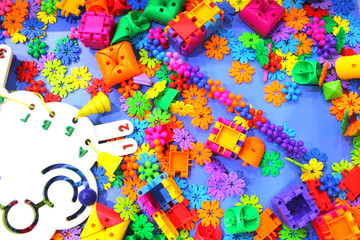 A toy for developing motor skills, thinking and imagination.