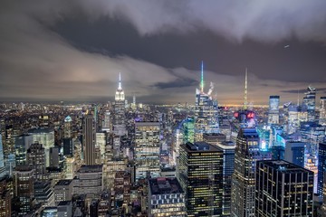 ニューヨーク夜景　：　トップ　オブ　ザ　ロック　から