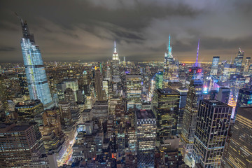 ニューヨーク夜景　：　トップ　オブ　ザ　ロック　から