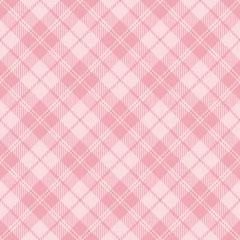Papier peint Tartan Motifs sans couture à carreaux tartan rose