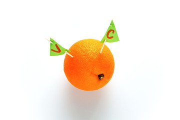 Orange contains Vitamin C