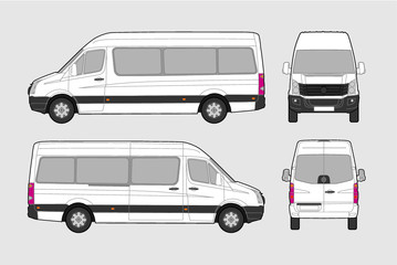 Vector illustration of passenger bus