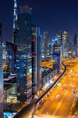 Dubai city scape at the night