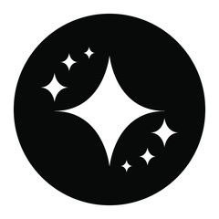 Shine vector icon , sparkle illustration symbol. Stars sign.