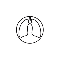 lungs icon vector illustration